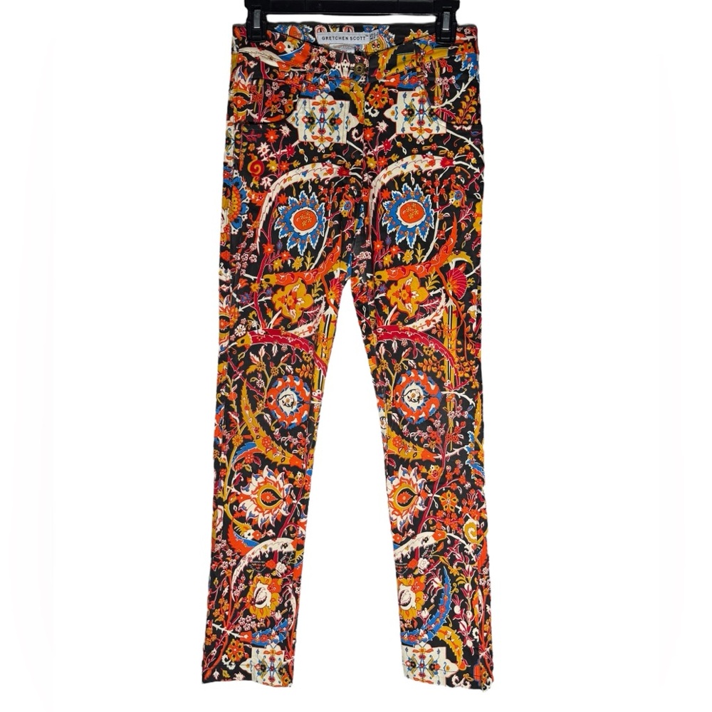 Gretchen Scott Designs Spandex Jeans Pants Womens XS GripeLess Magic Carpet